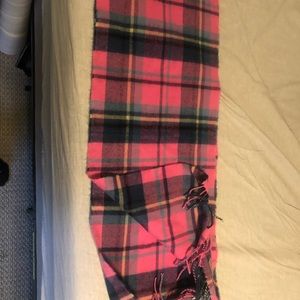 Pink Plaid winter scarf